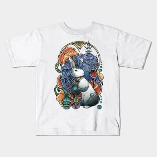 The Rabbit & Raven - No Background Kids T-Shirt